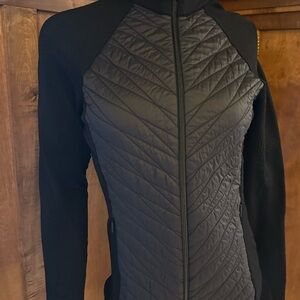 Athleta Women's Black Quilted and Stretch Jacket